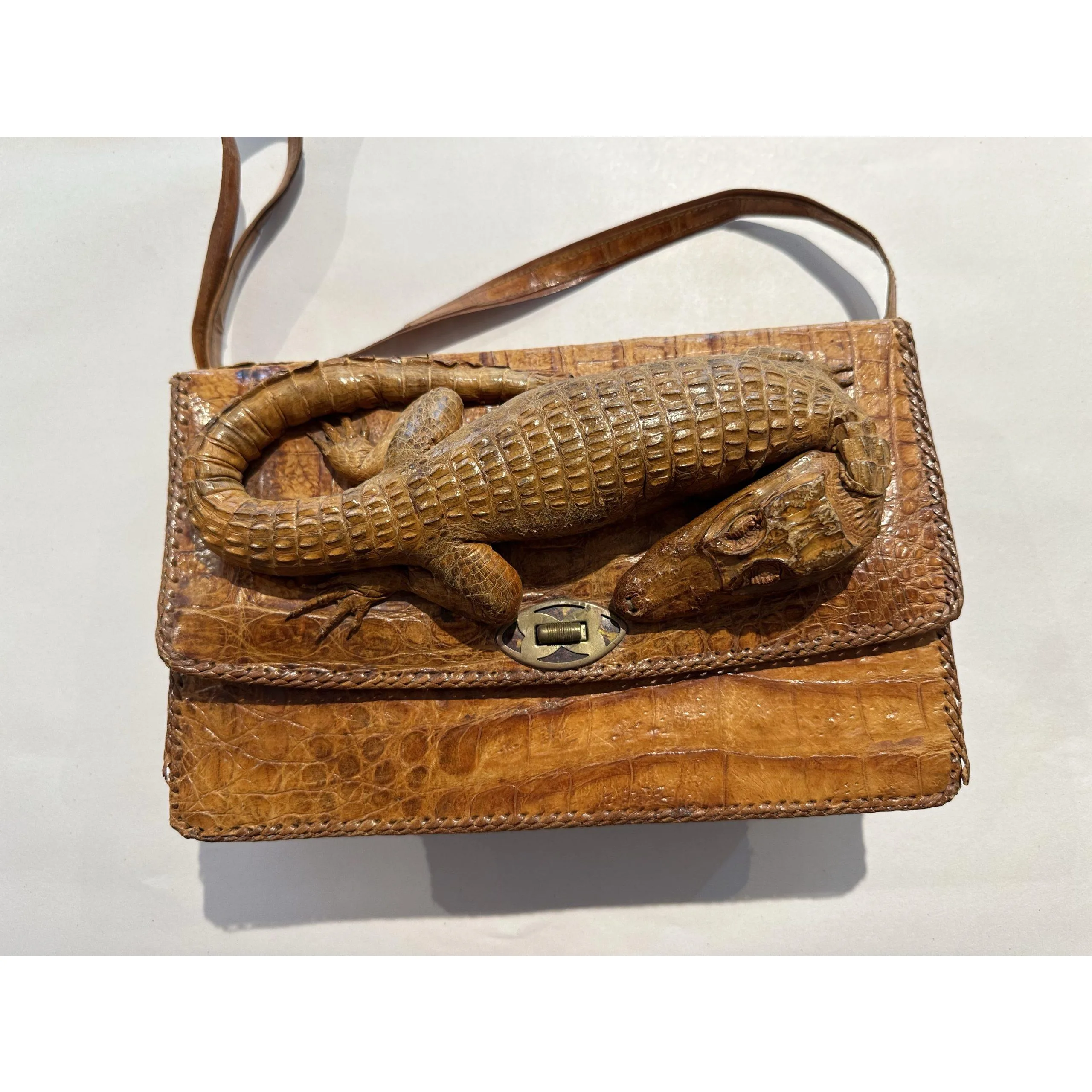 Vintage baby alligator purse - Gem
