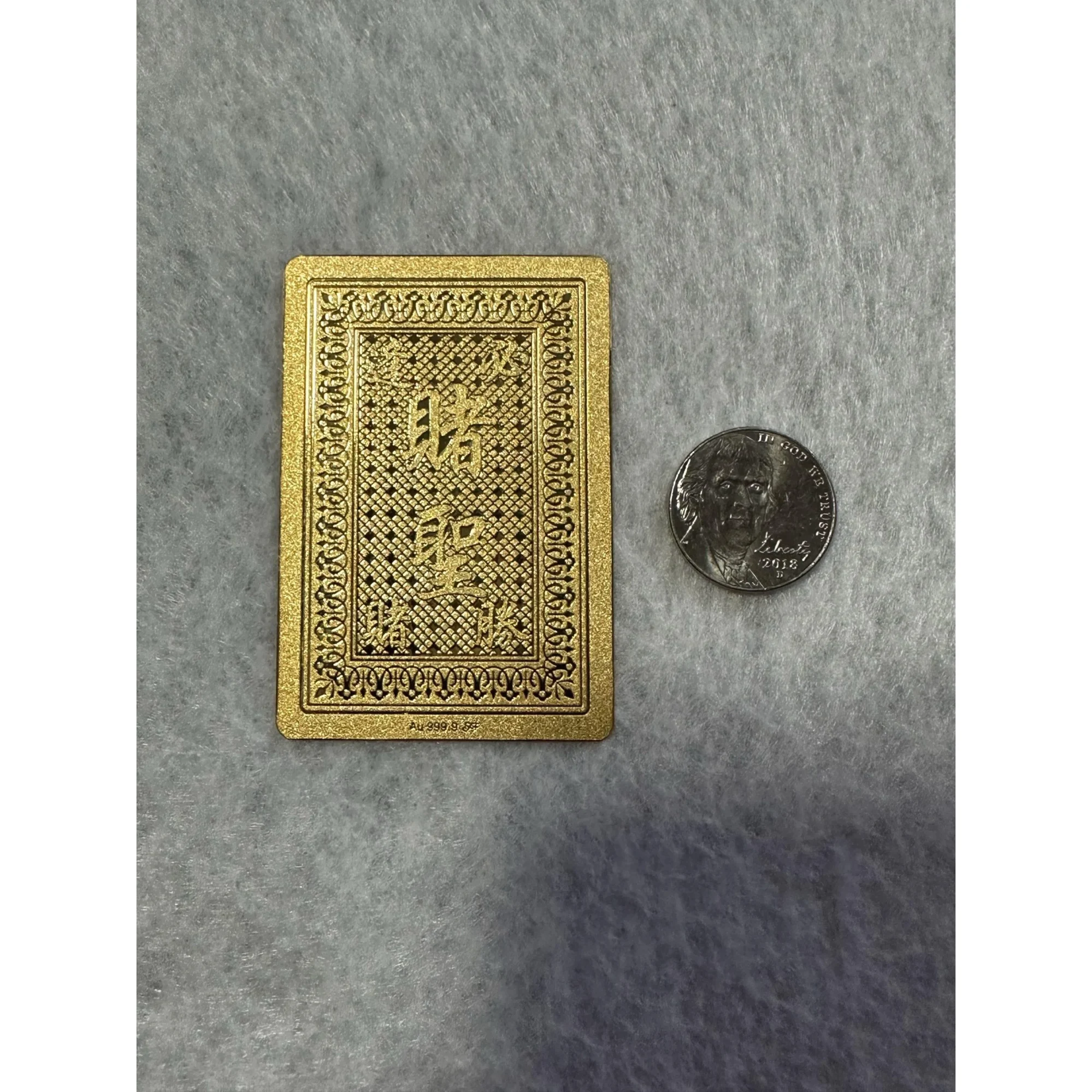 24k gold playing card, One of a kind Prehistoric Online