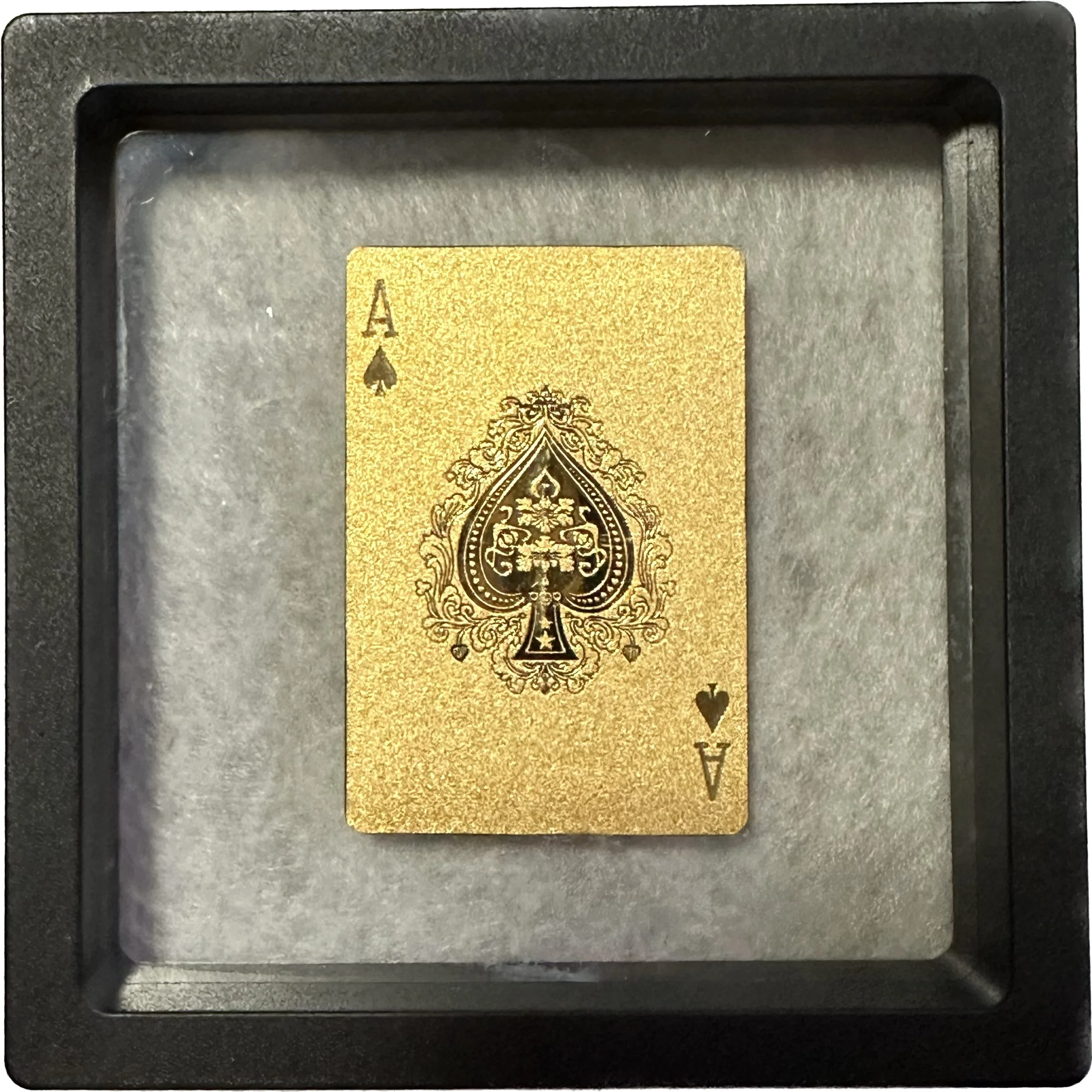 One of a kind 24k gold playing card, RARE