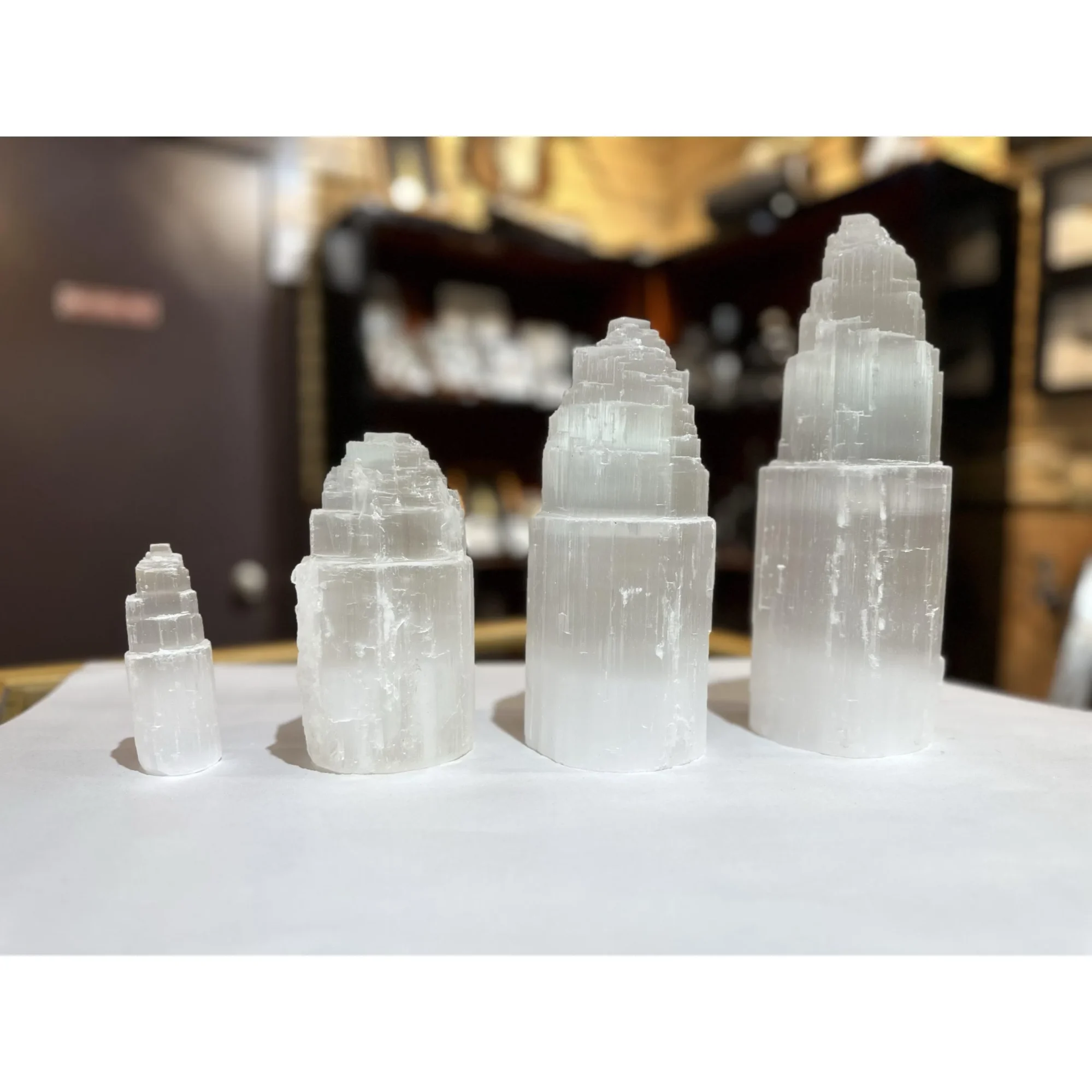 Selenite tower-lamp Prehistoric Online