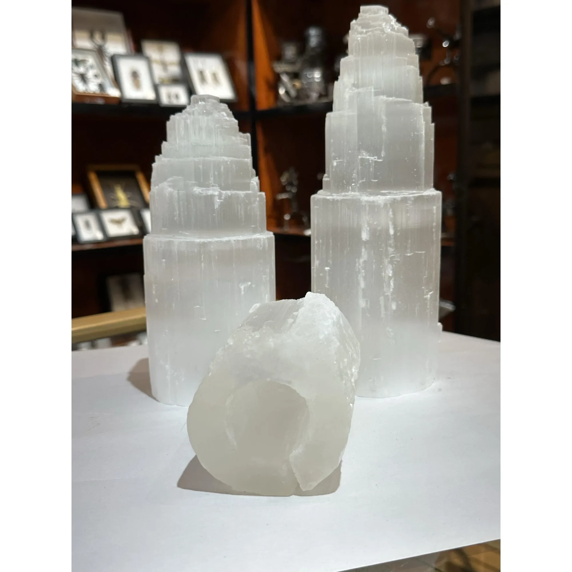 Selenite tower-lamp Prehistoric Online