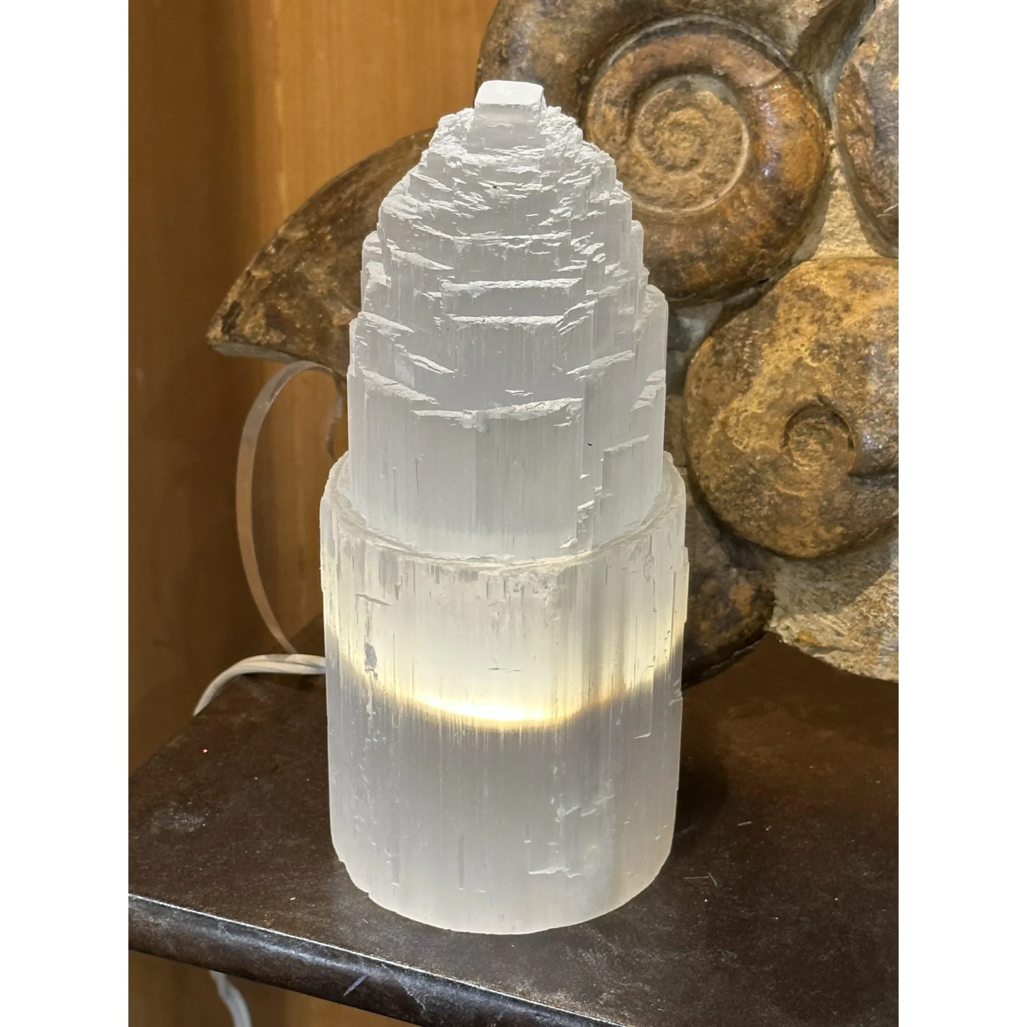 Selenite tower-lamp Prehistoric Online