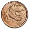 Trex copper coin, 1oz Prehistoric Online