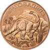 Apatosaurus copper coin, 1oz Prehistoric Online