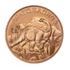 Apatosaurus copper coin, 1oz Prehistoric Online