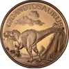 Giganotosaurus copper coin, 1oz Prehistoric Online