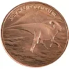 Parasaurolophus copper coin, 1oz Prehistoric Online