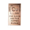 Copper bar, 1 oz, .999 pure Prehistoric Online