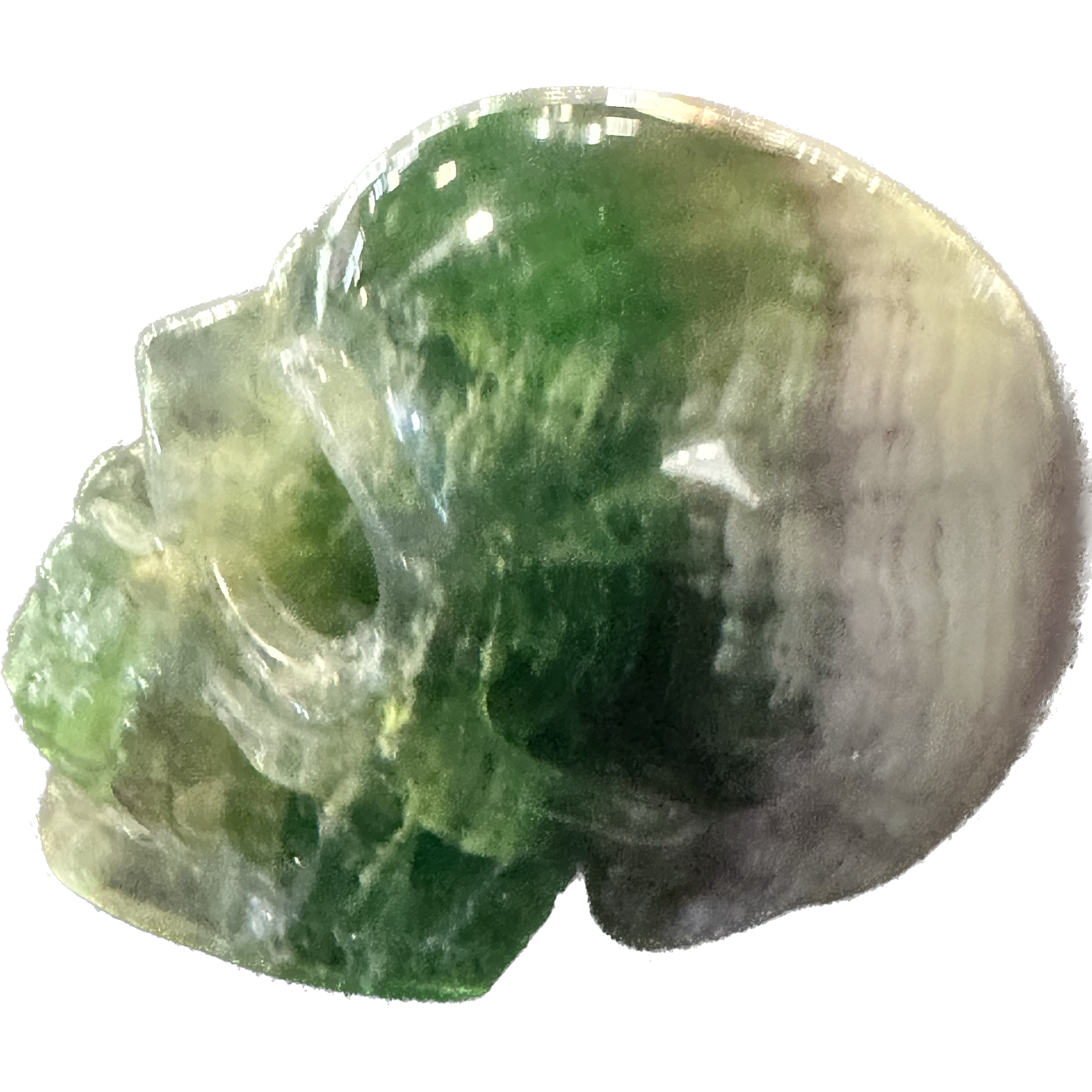 Fluorite skull, hand carved, AA quality Prehistoric Online