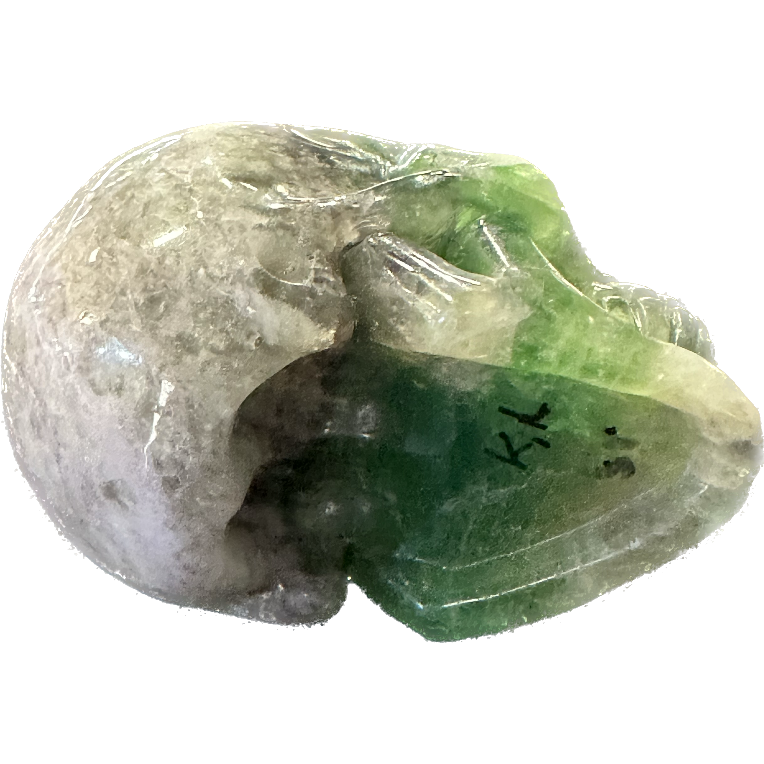 Fluorite skull, hand carved, AA quality Prehistoric Online