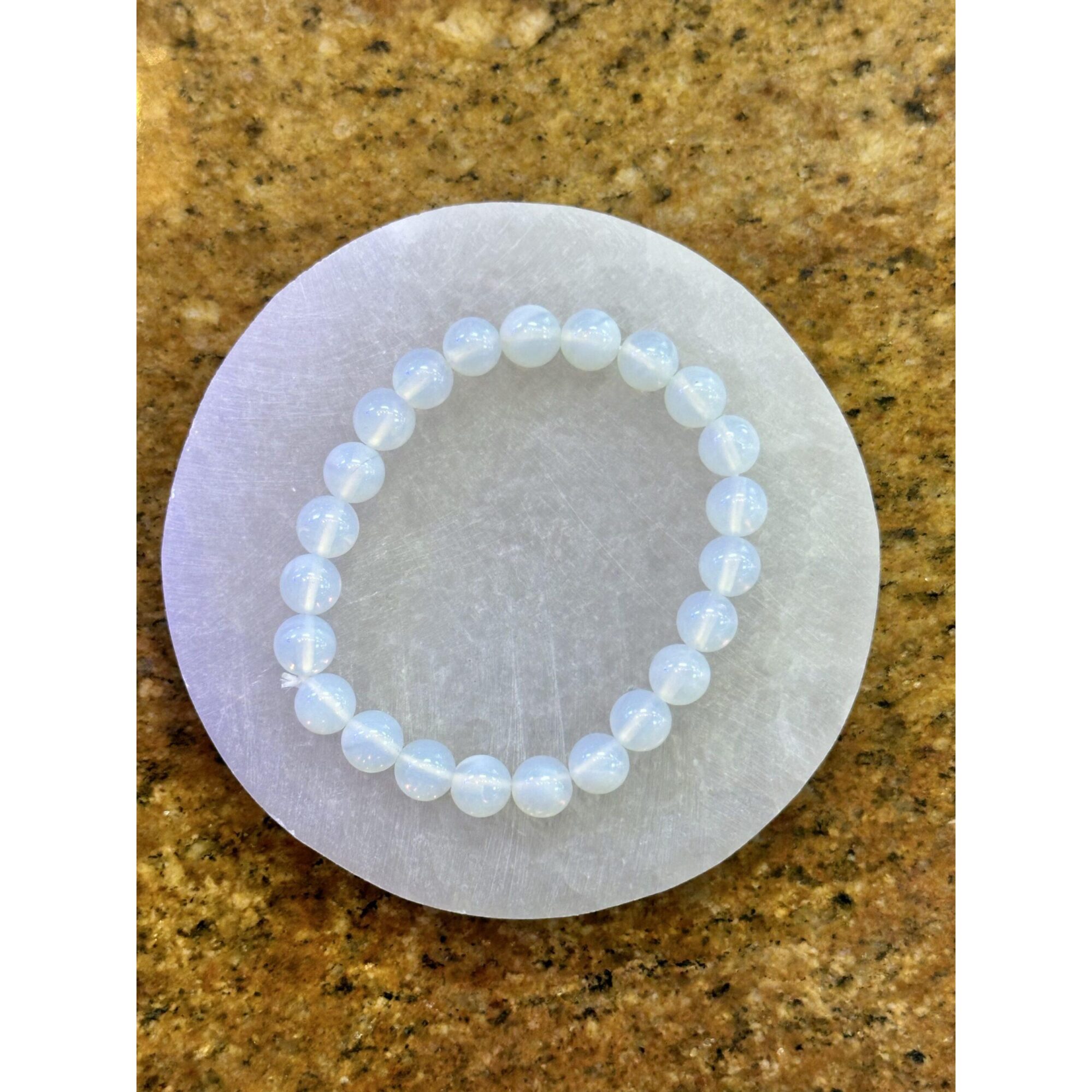 Metaphysical bracelet, Opalite beads Prehistoric Online