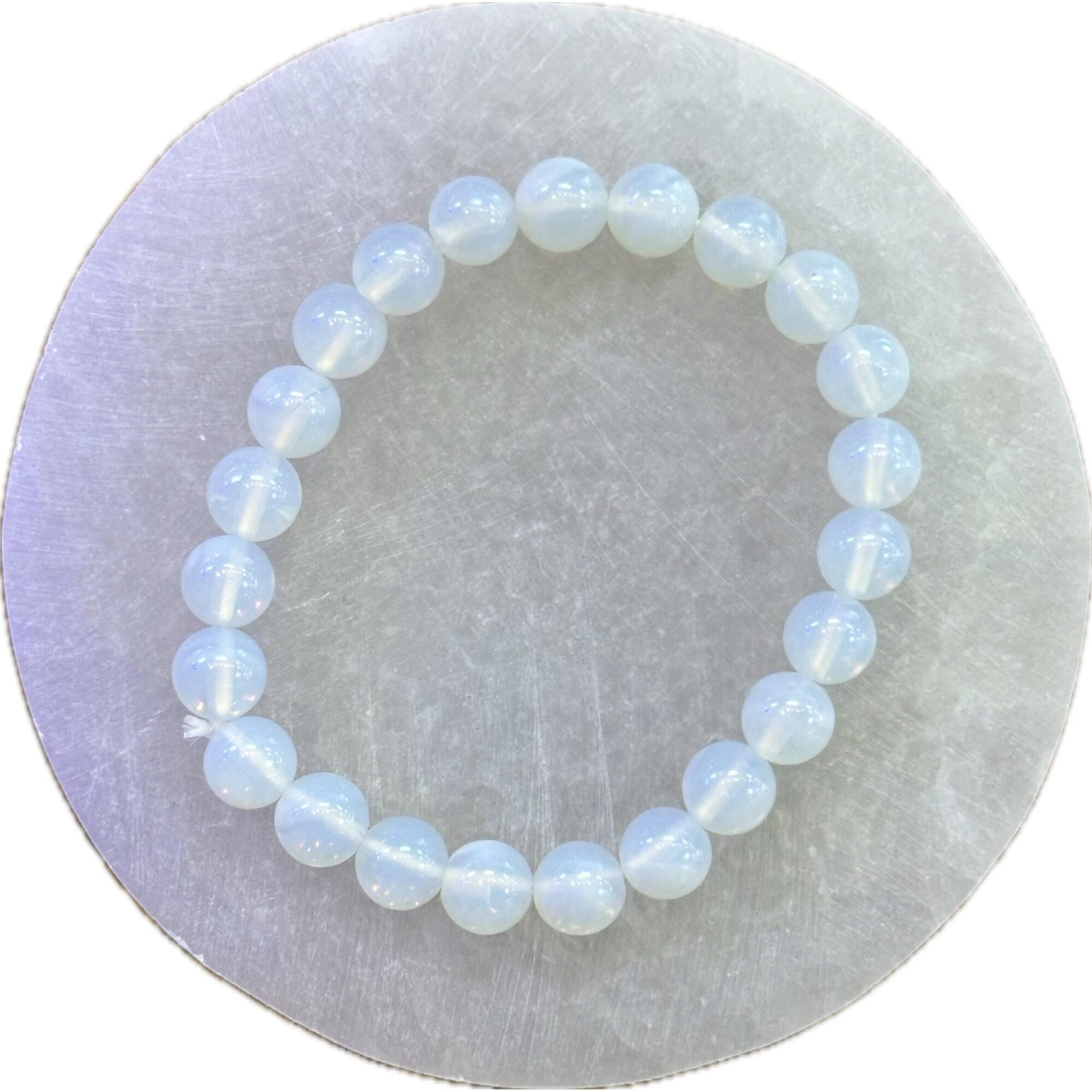 Metaphysical bracelet, Opalite beads Prehistoric Online