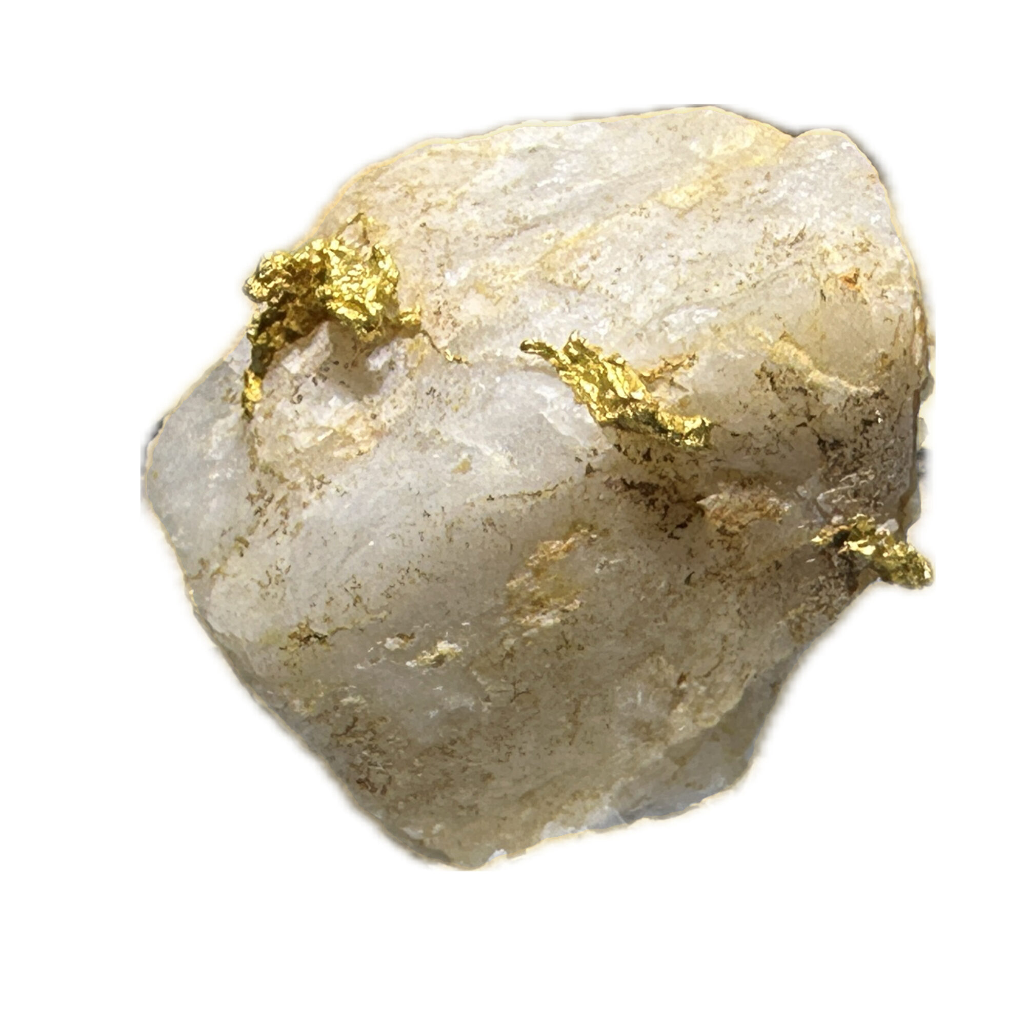 Gold Crystals thumbnail mineral, Canada Prehistoric Online