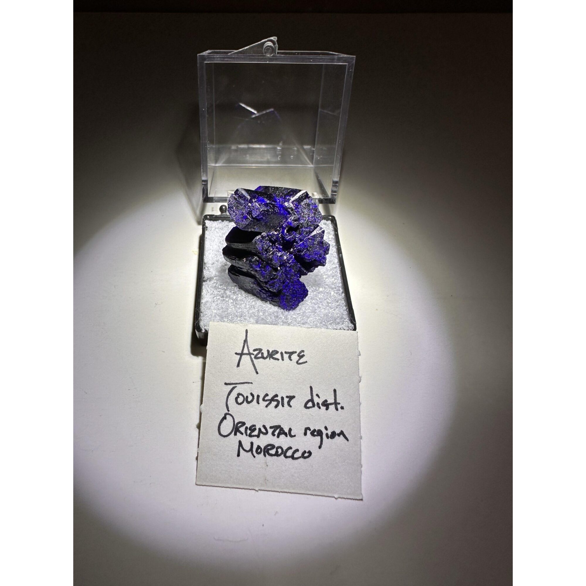 Azurite thumbnail mineral, Morocco Prehistoric Online