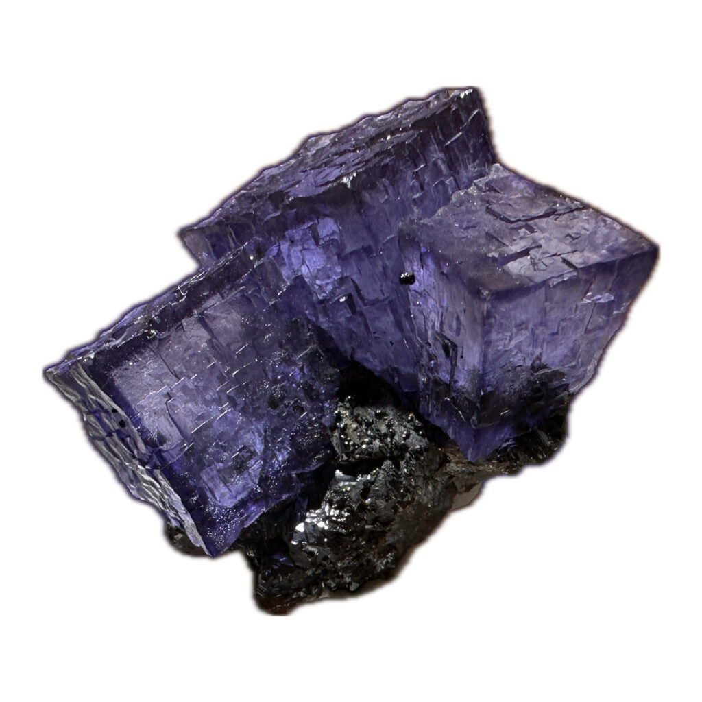 Fluorite thumbnail mineral, exceptional