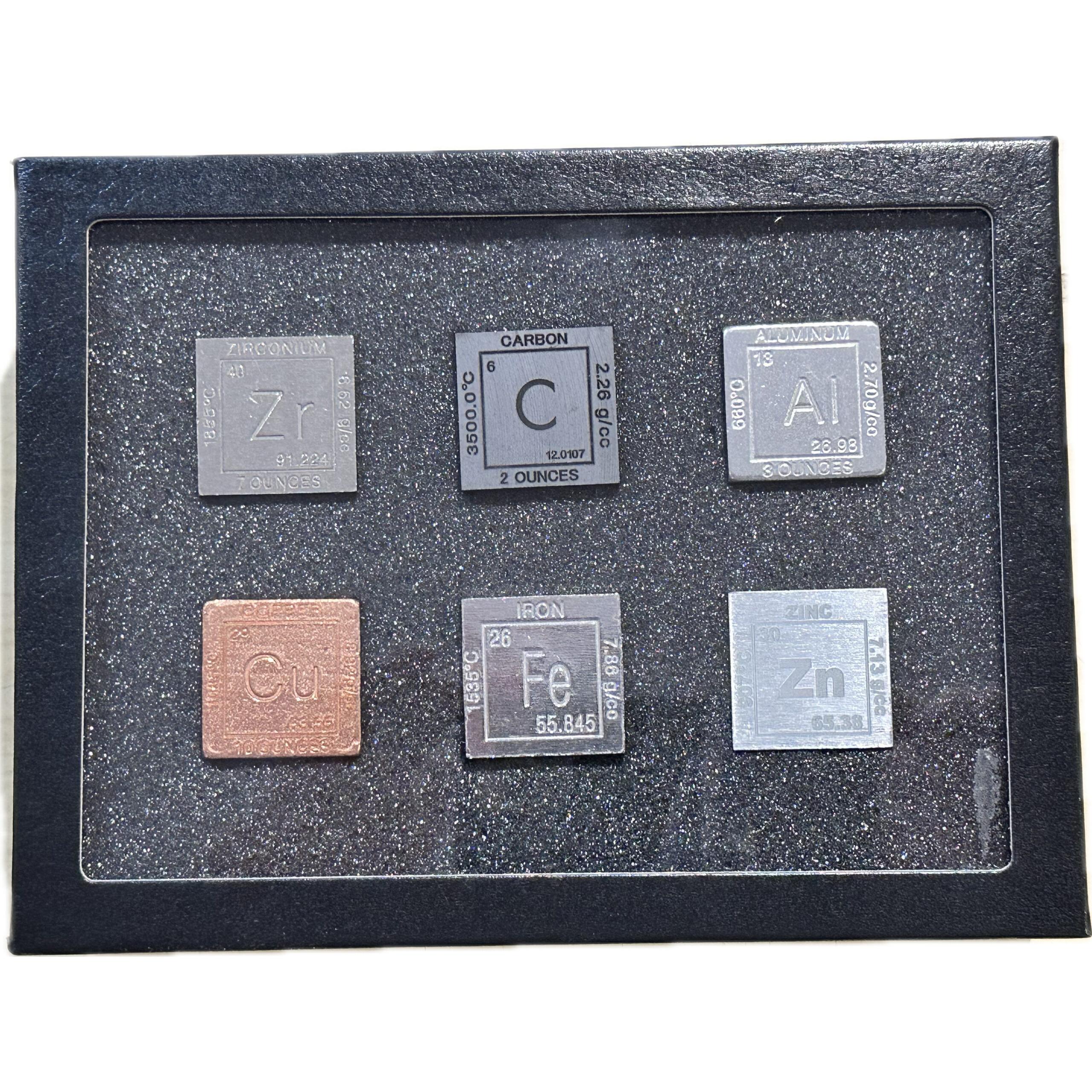 Element cubes in collector display, Group 2 Prehistoric Online