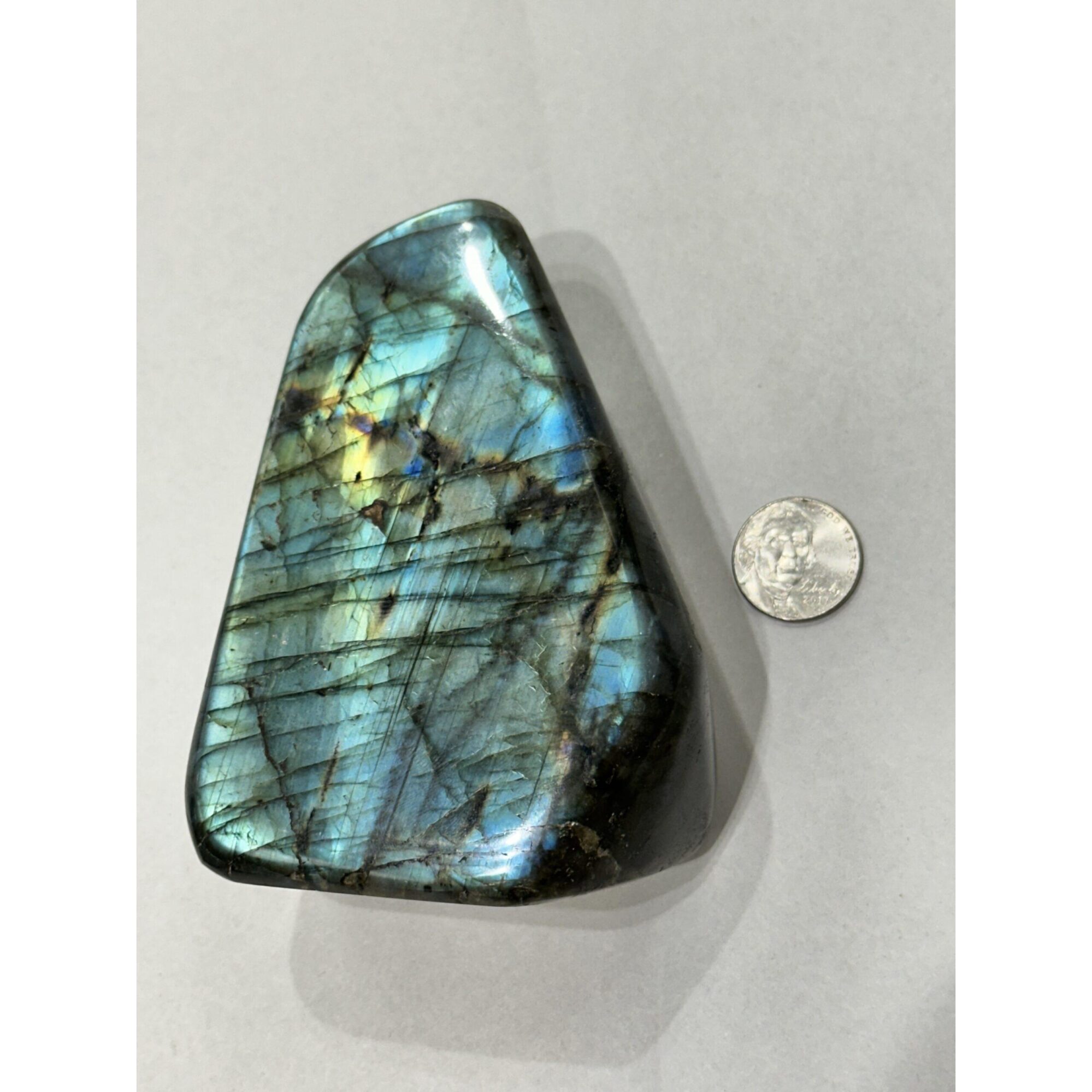 Labradorite Stand up,  Madagascar, gorgeous orange and yellows Prehistoric Online