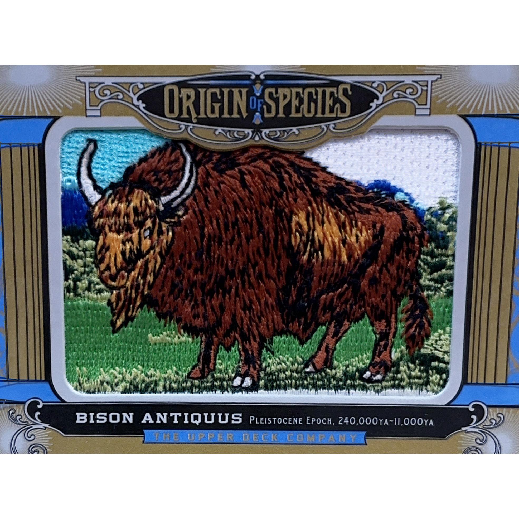 Upper deck, Bison Antiquus patch Prehistoric Online