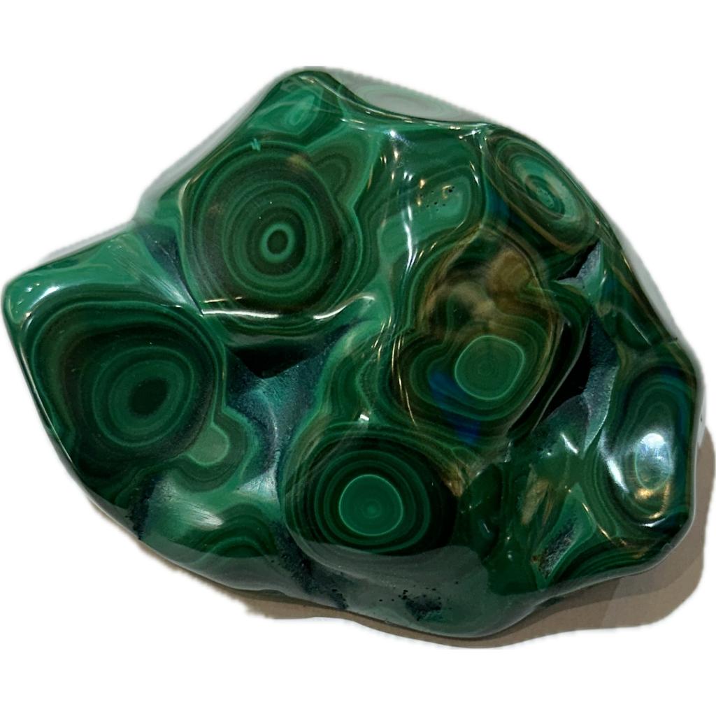 Malachite bowl, hand made, 6″x 5″ Prehistoric Online