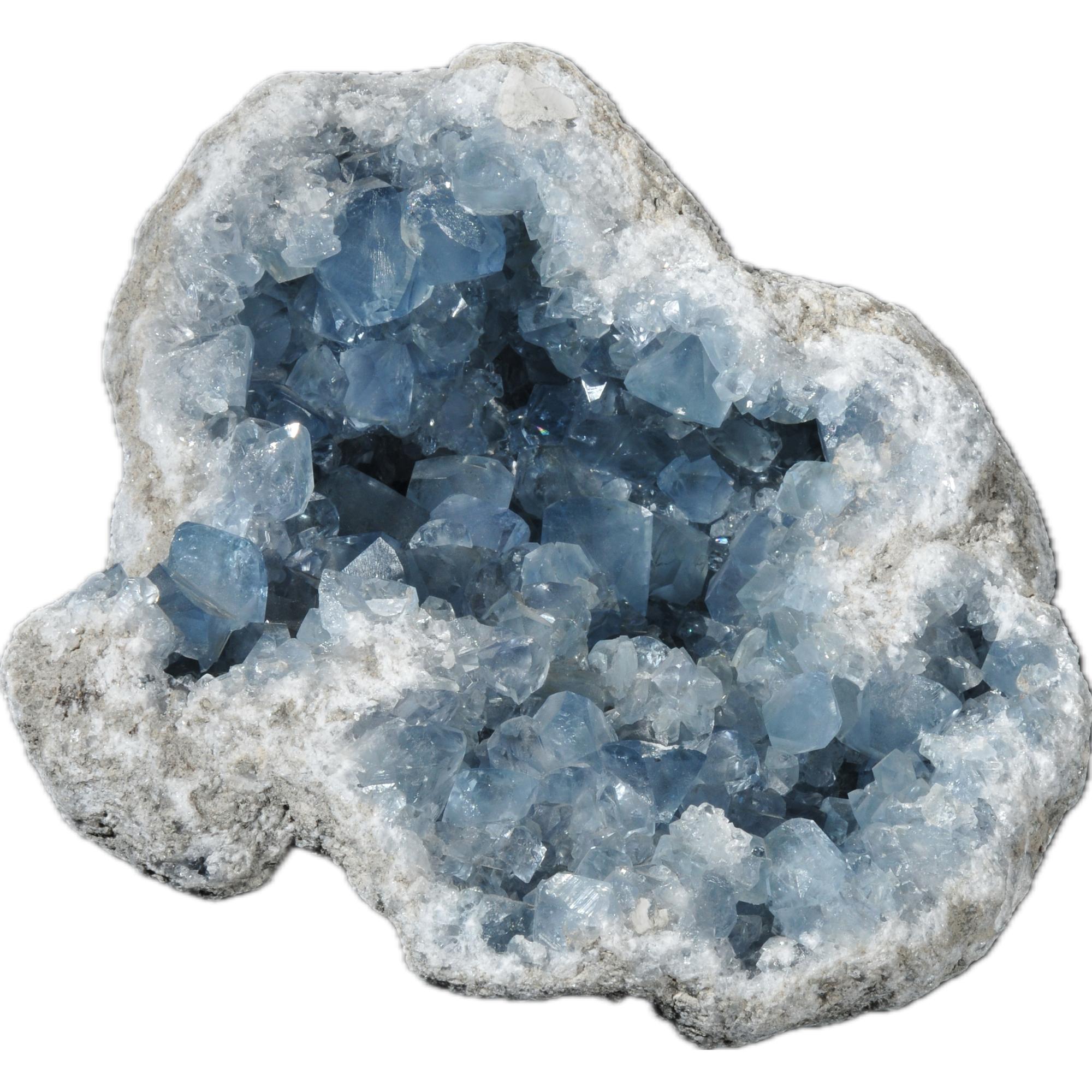 Celestite  mineral Geode, AA grade Prehistoric Online