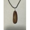 Petrified wood pendant, locally wrapped Prehistoric Online