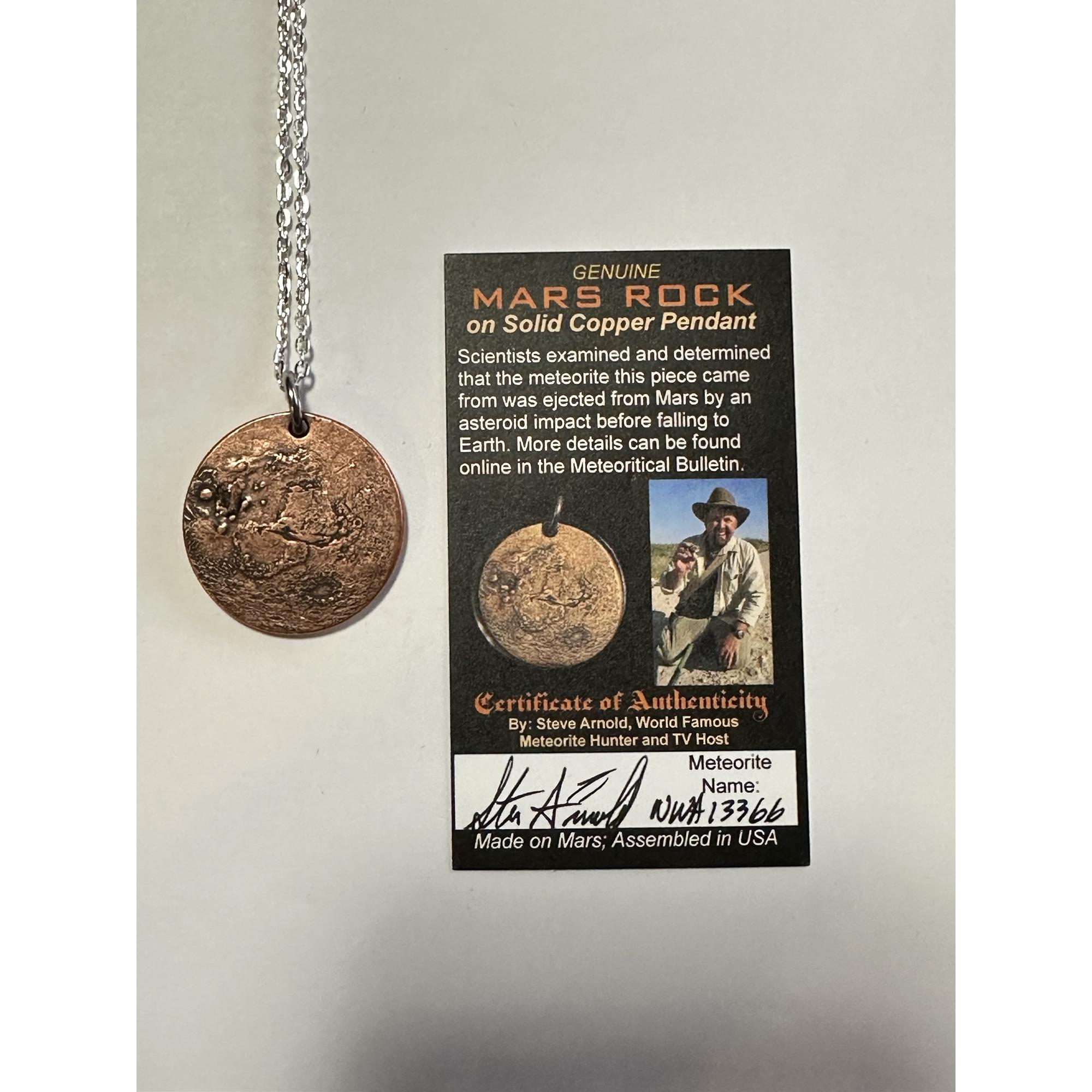 Mars rock Pendant, Martian Meteorite Prehistoric Online