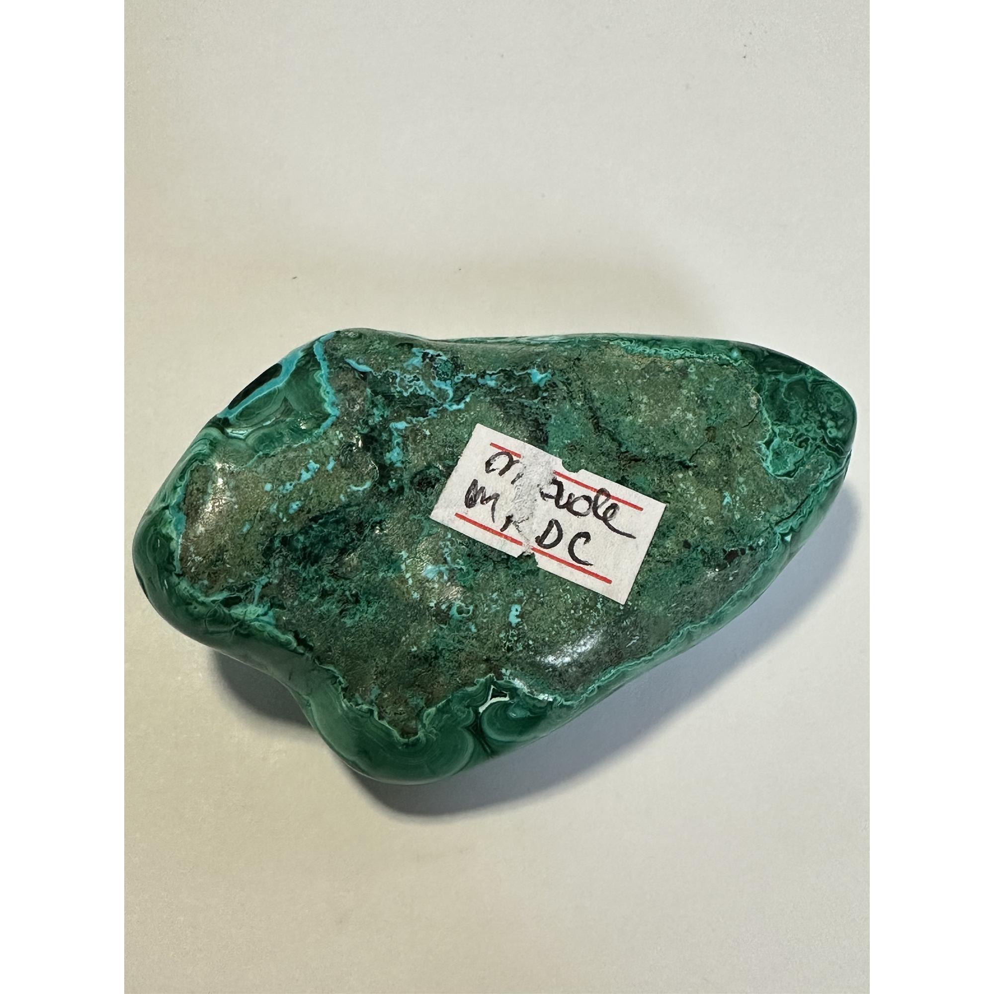 Chrysocolla with Malachite, 3″x 2 1/4″ Prehistoric Online