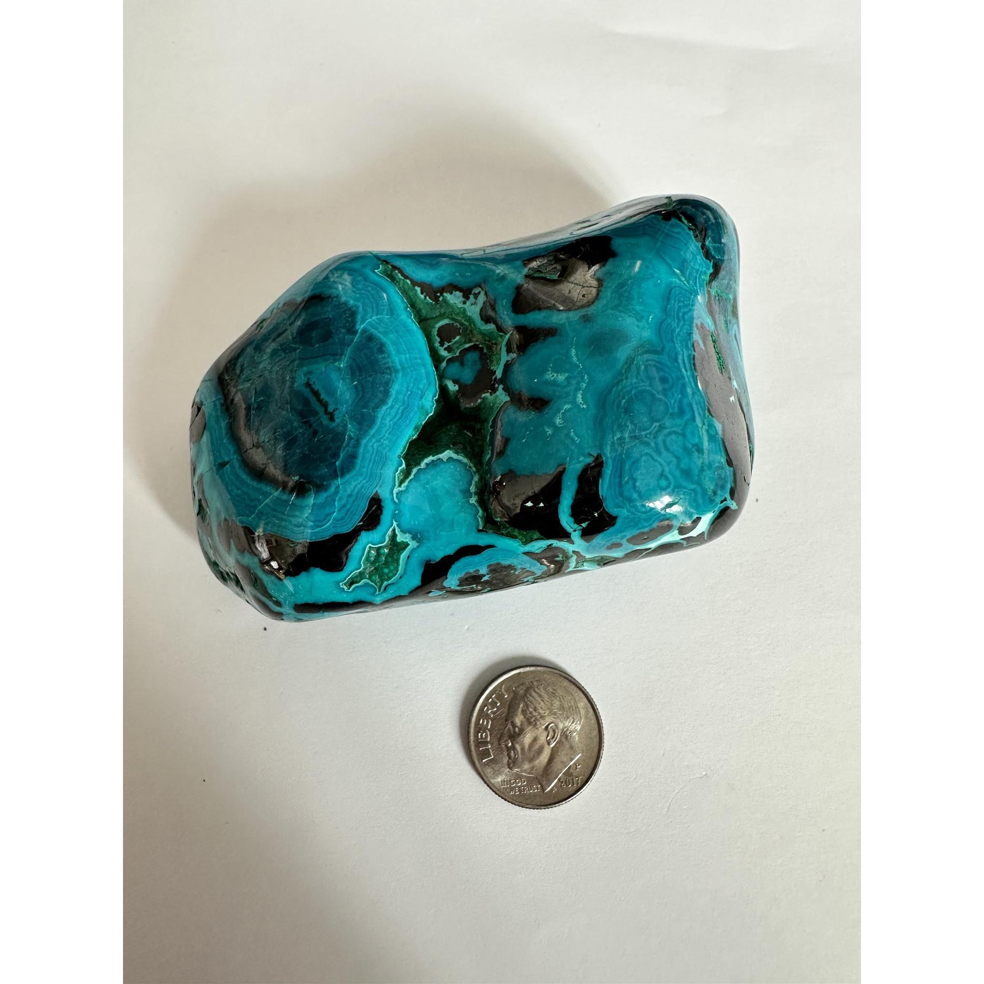 Chrysocolla mineral with Malachite Prehistoric Online