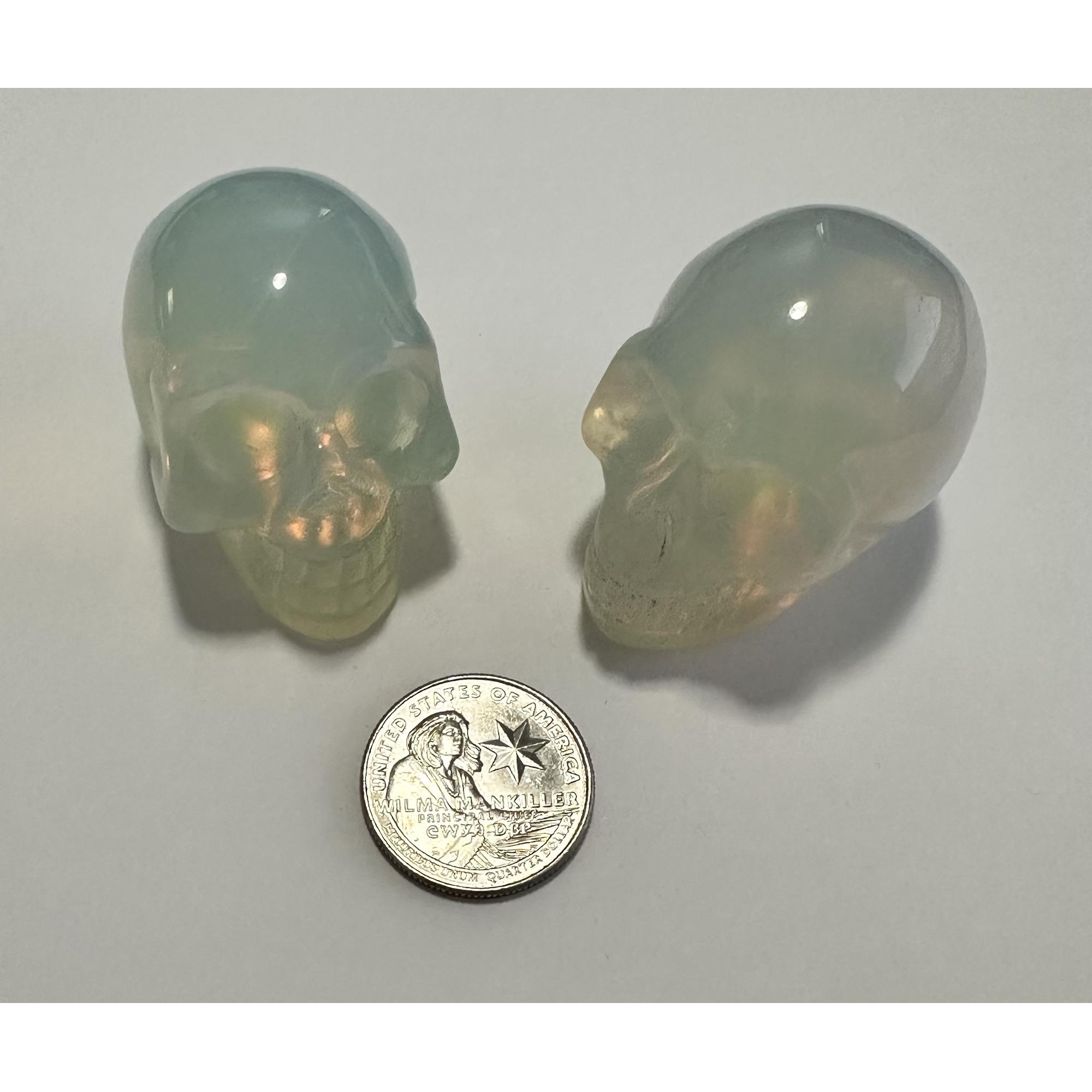 Opalite Skull, 2 inches, Hand Carved Prehistoric Online