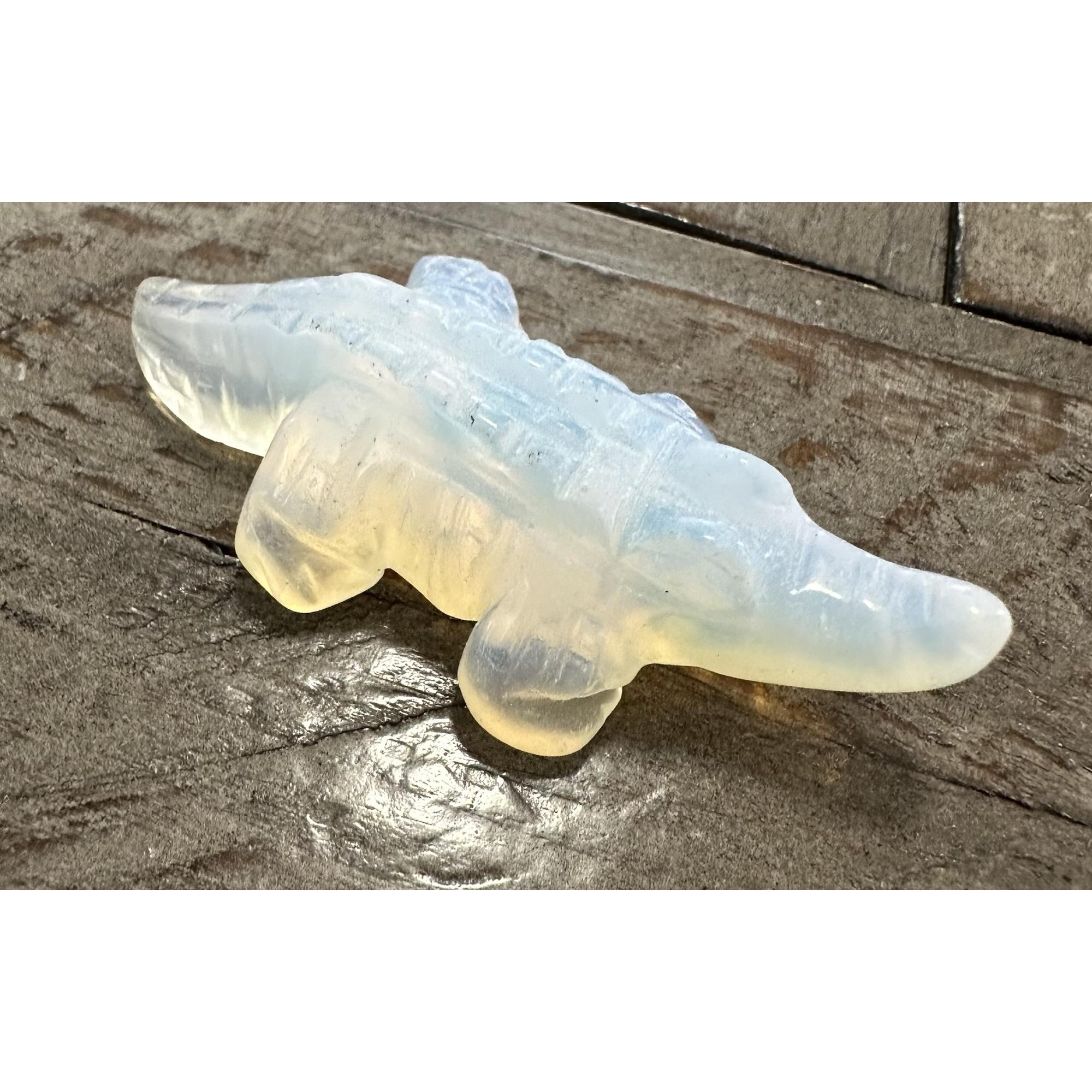 Opalite Alligator, 2 3/8 inches, Hand Carved Prehistoric Online