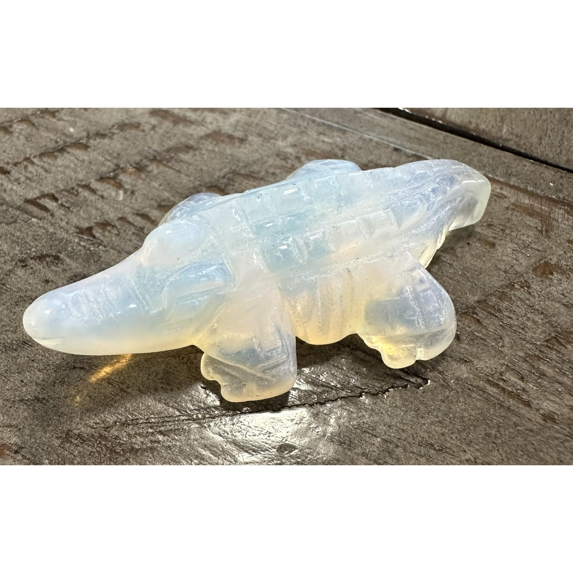 Opalite Alligator, 2 3/8 inches, Hand Carved Prehistoric Online