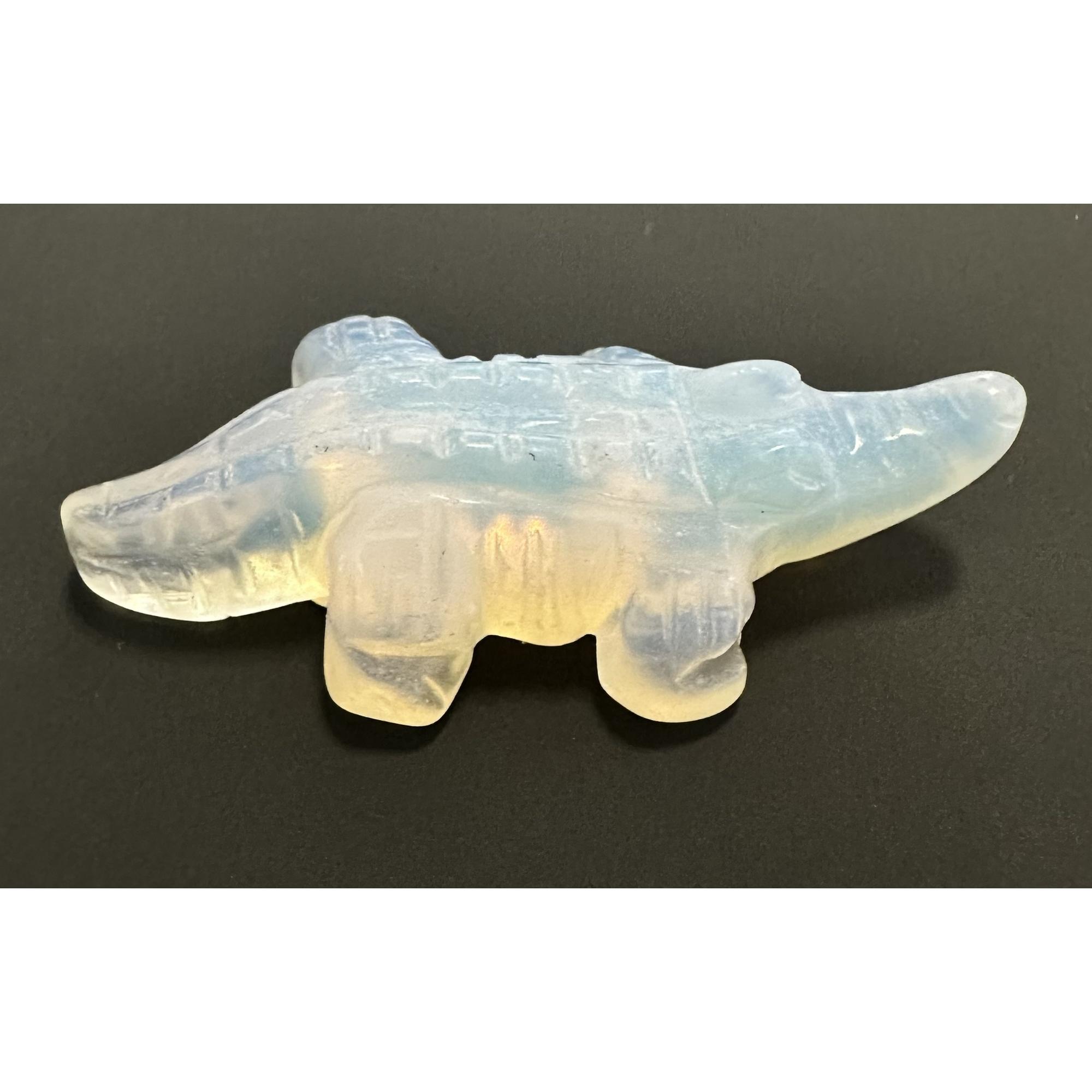 Opalite Alligator, 2 3/8 inches, Hand Carved Prehistoric Online