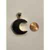 Tektite moon in 0K gold pendant Prehistoric Online