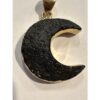 Tektite moon in 0K gold pendant Prehistoric Online