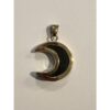 Tektite moon in 0K gold pendant Prehistoric Online