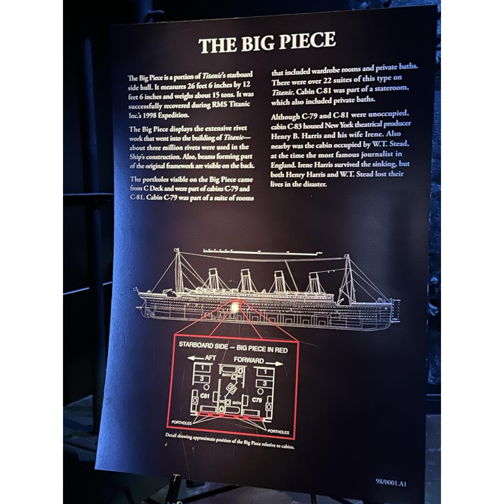 Titanic steel hull, “The Big Piece” Prehistoric Online