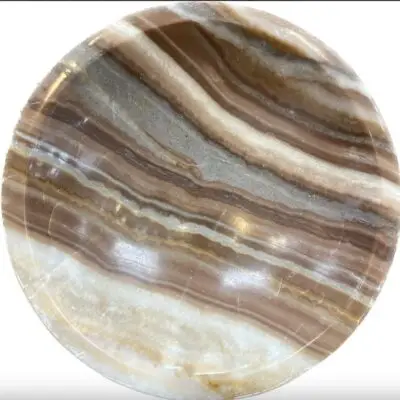 Onyx bowl, irregular shape