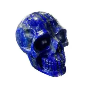 Lapis Lazuli skull, hand finished