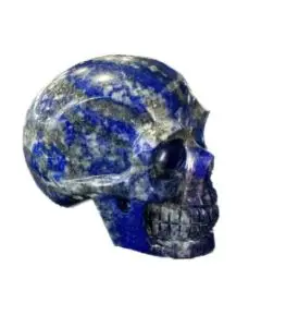 Lapis Lazuli skull, hand finished