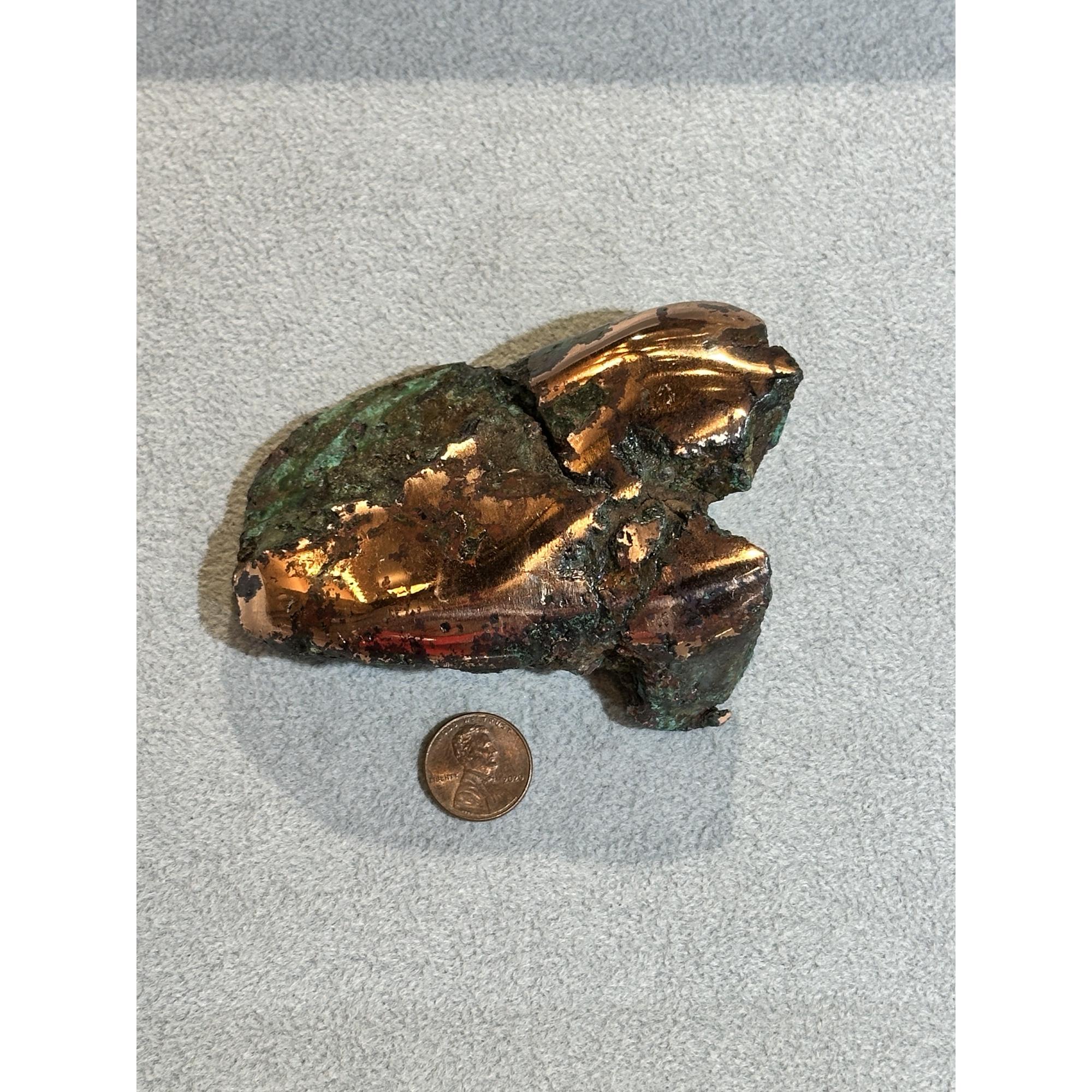 Copper, glacial float, Michigan Prehistoric Online