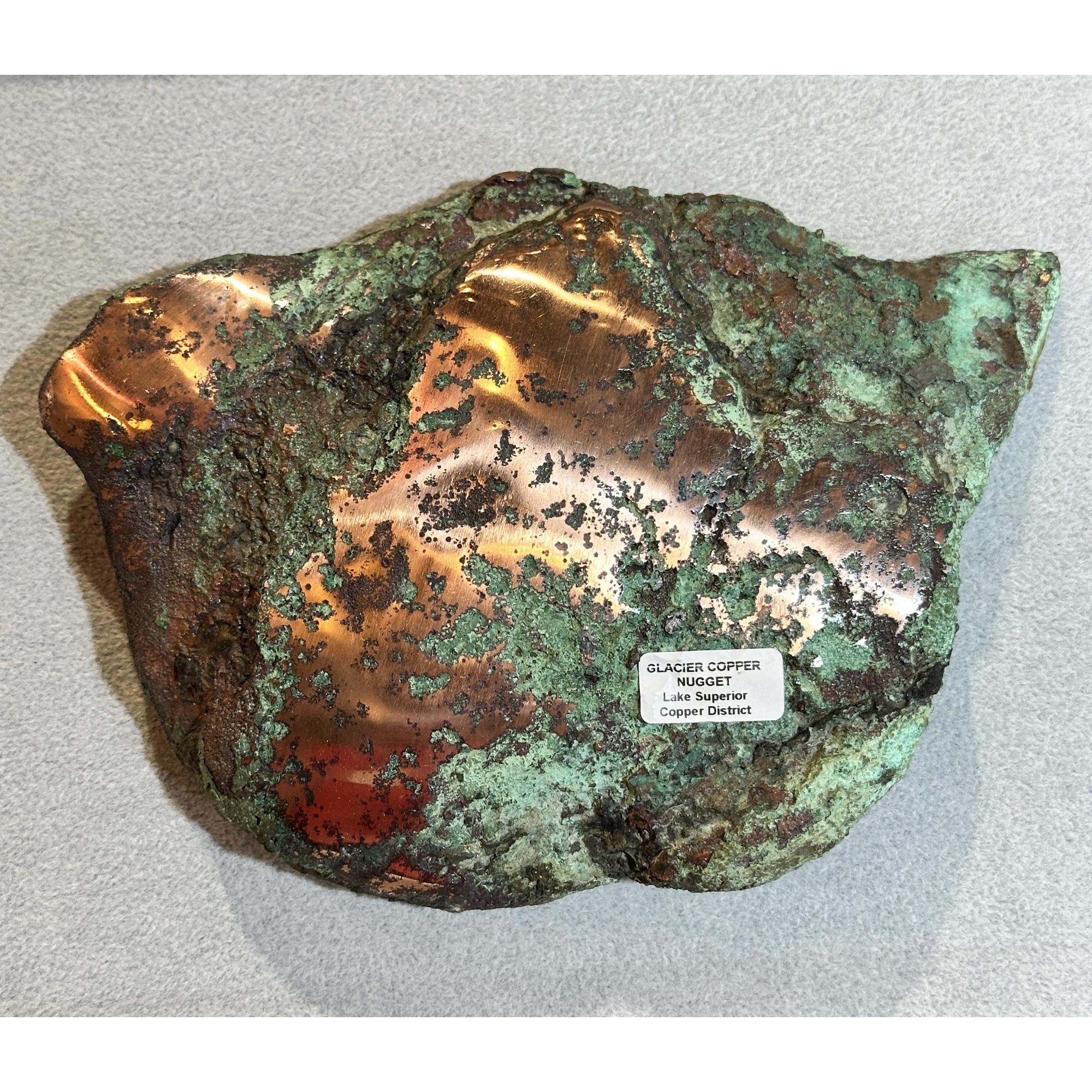 Copper, glacial float, Michigan Prehistoric Online