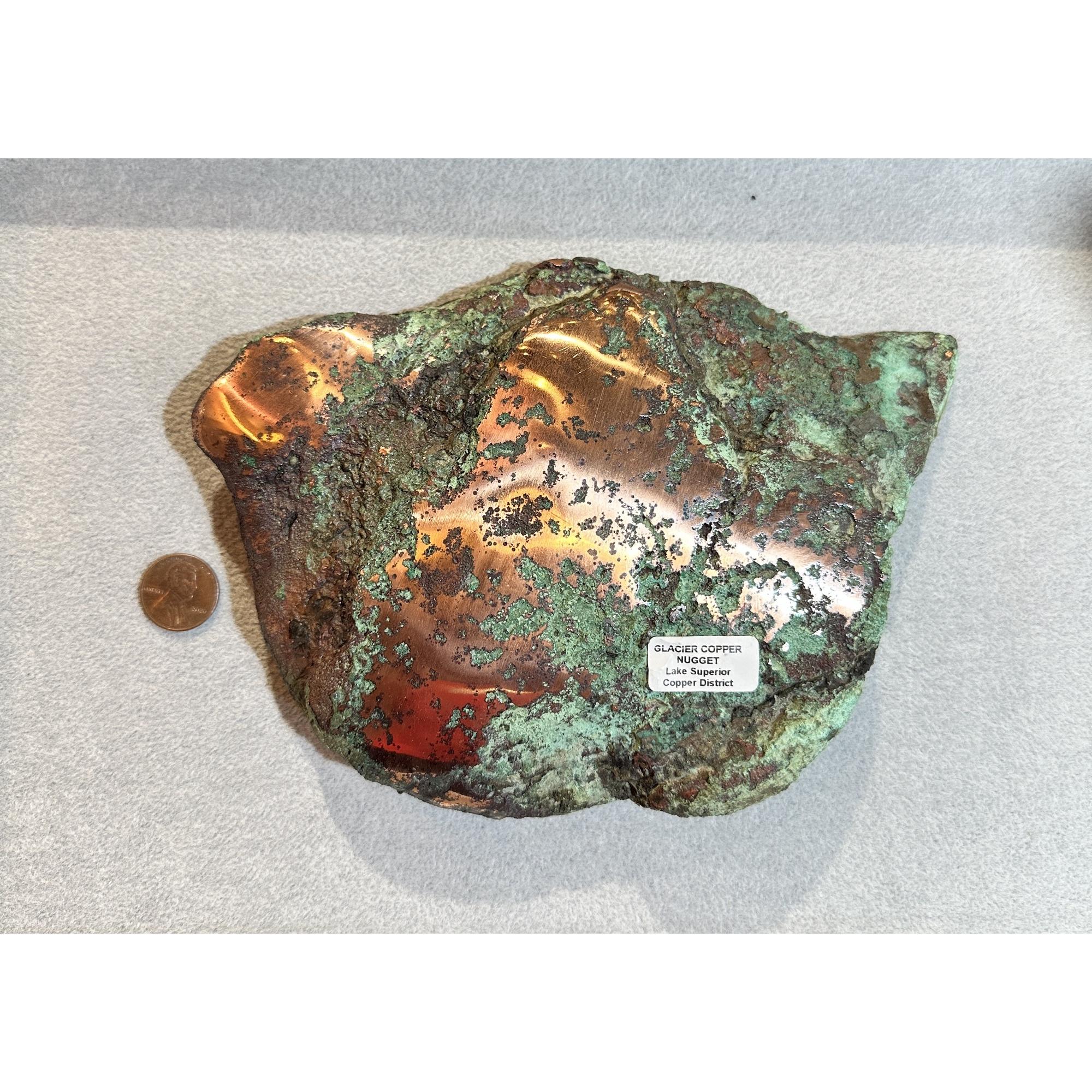 Copper, glacial float, Michigan Prehistoric Online