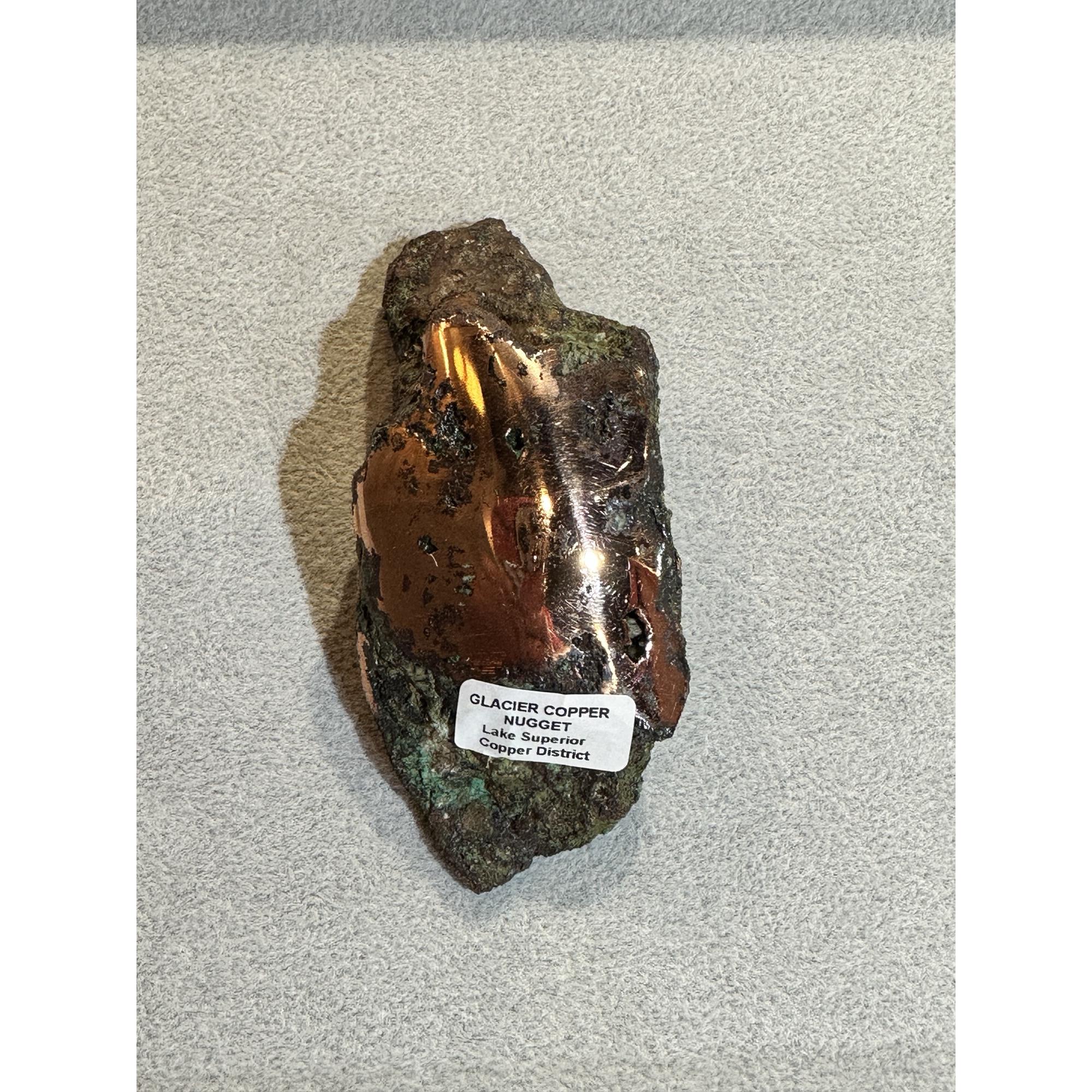 Copper, glacial float, Michigan Prehistoric Online