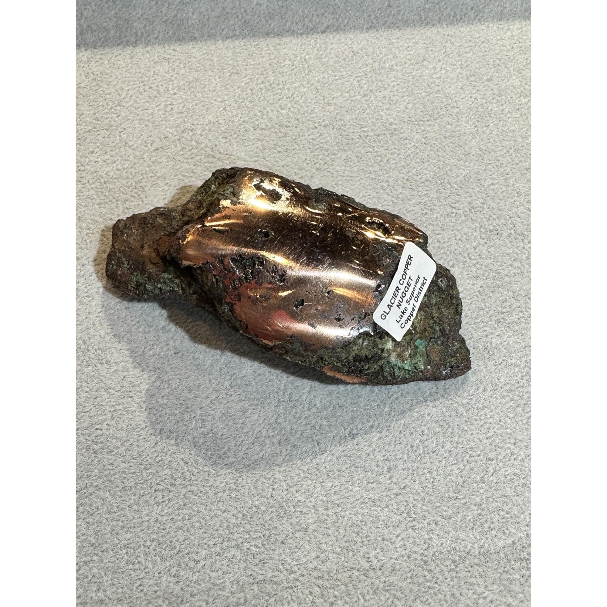 Copper, glacial float, Michigan Prehistoric Online