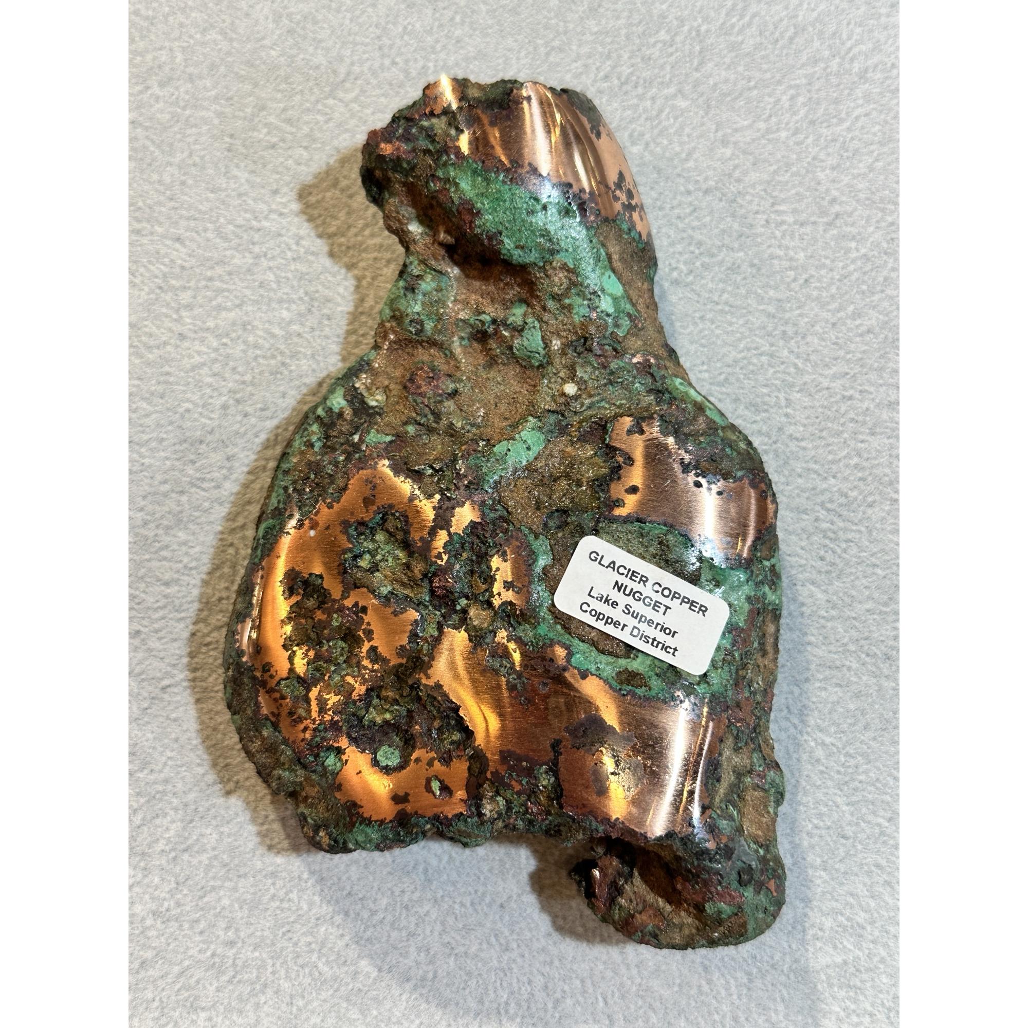 Copper, glacial float, Michigan Prehistoric Online