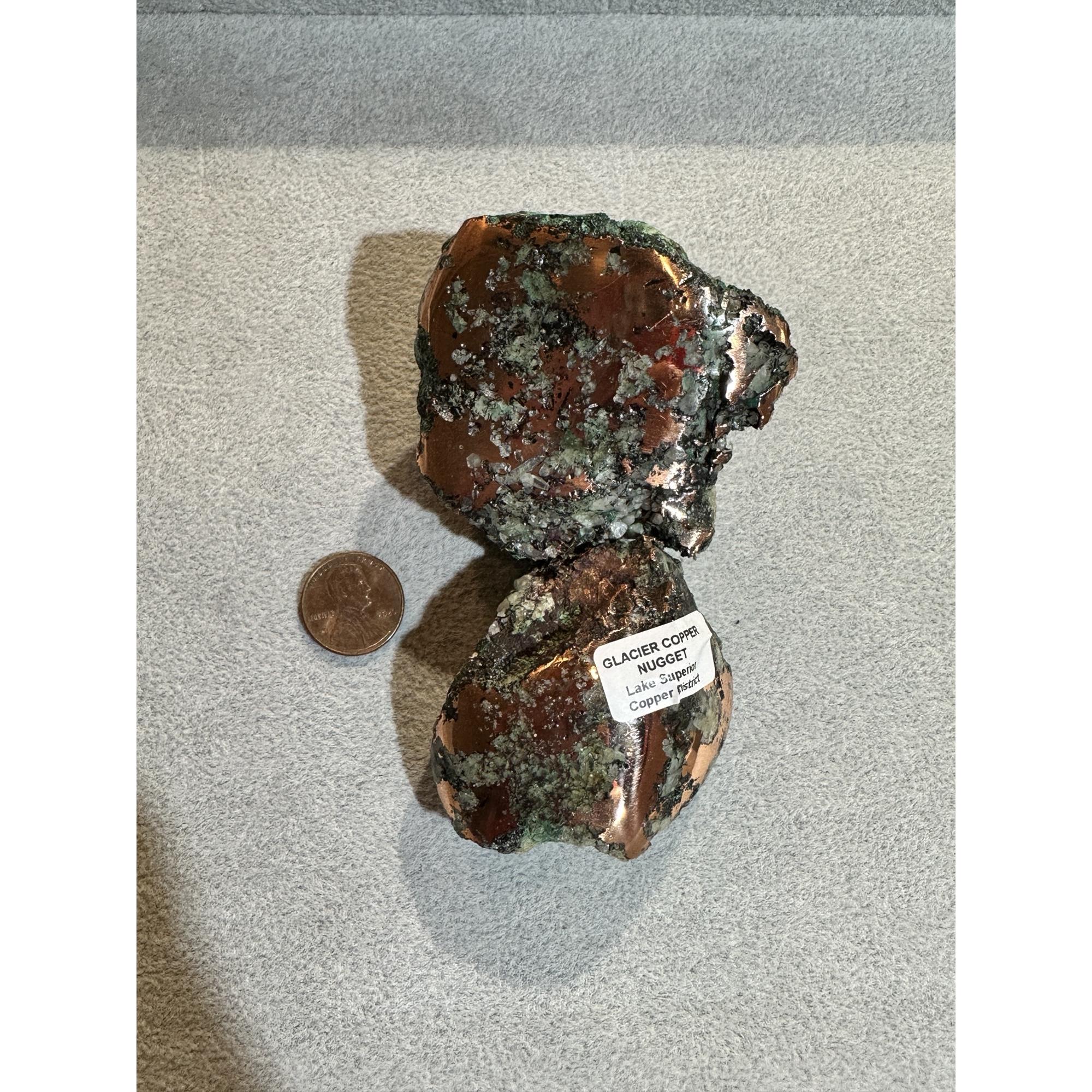 Copper, glacial float, Michigan Prehistoric Online