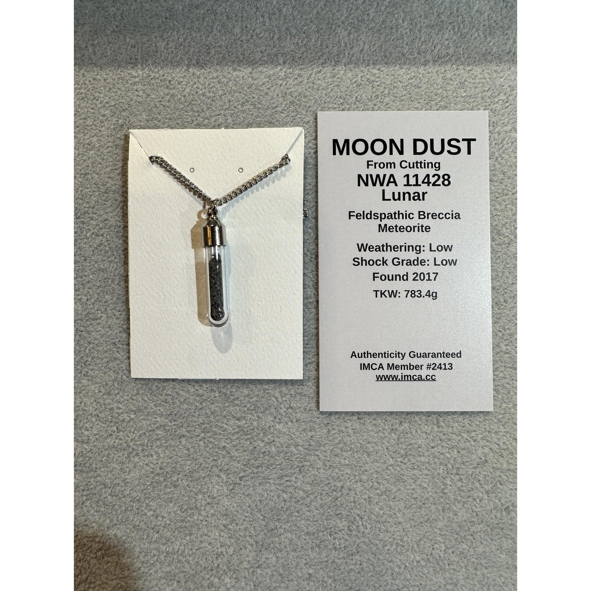 Meteorite pendant, Moon dust Prehistoric Online