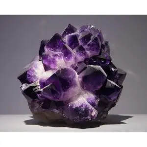 Amethyst skull, hand carved, AA quality