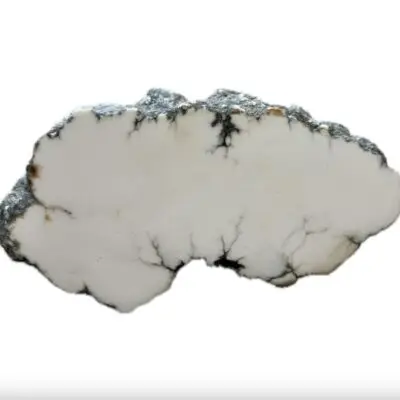 Howlite, California, End cut polished, White