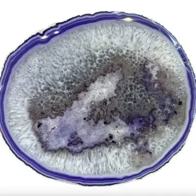 Dyed Agate Slice – Blue Color